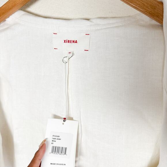 Xirena Layla White Linen Jacket Size XS New - Picture 6 of 16